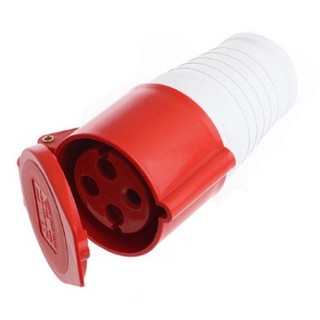 4Pin 32Amp Red Industrial Socket - Fasten Enterprises– Construction ...